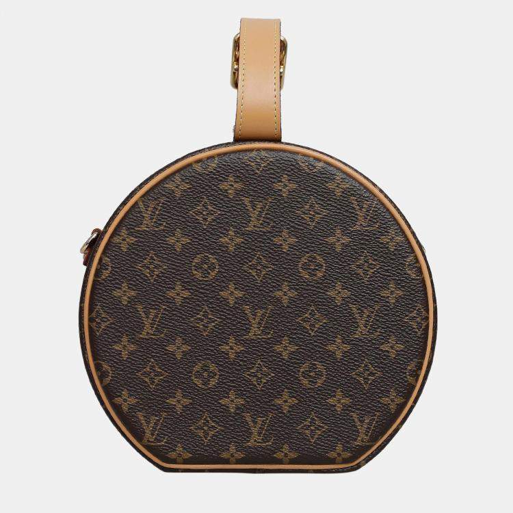 Pre Owned Louis vuitton Monogram Canvas Petite Boite Chapeau Bag