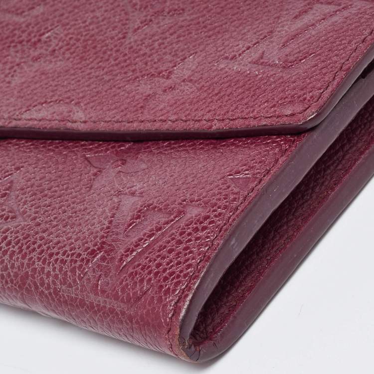 Pre Owned Louis Vuitton Aurore Monogram Empreinte Leather Curieuse Wallet