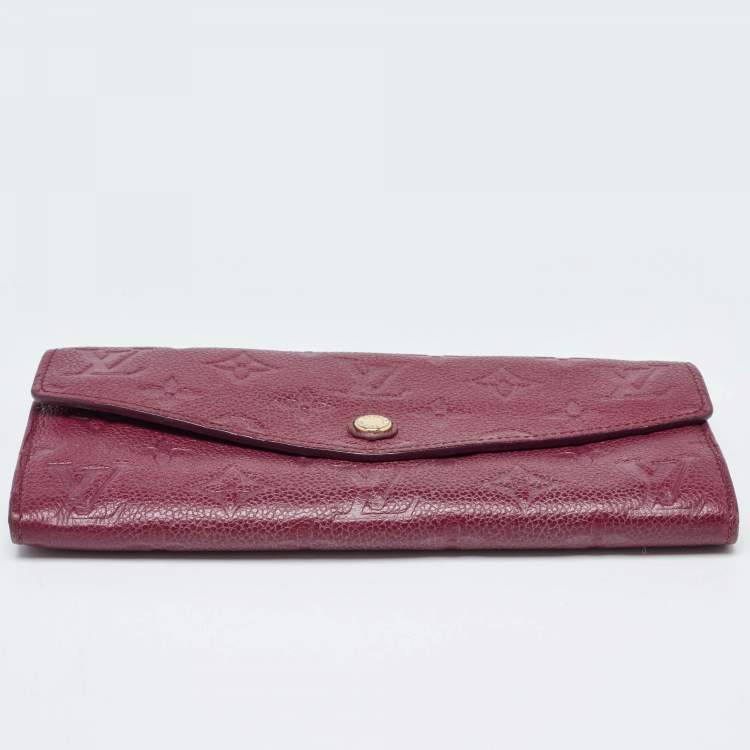 Pre Owned Louis Vuitton Aurore Monogram Empreinte Leather Curieuse Wallet