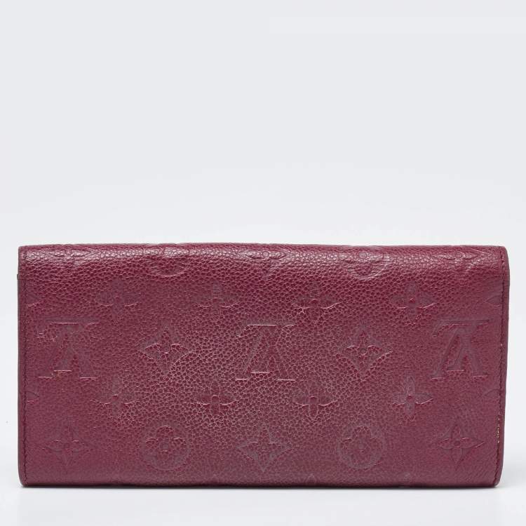 Pre Owned Louis Vuitton Aurore Monogram Empreinte Leather Curieuse Wallet