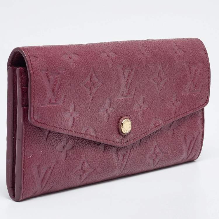 Pre Owned Louis Vuitton Aurore Monogram Empreinte Leather Curieuse Wallet