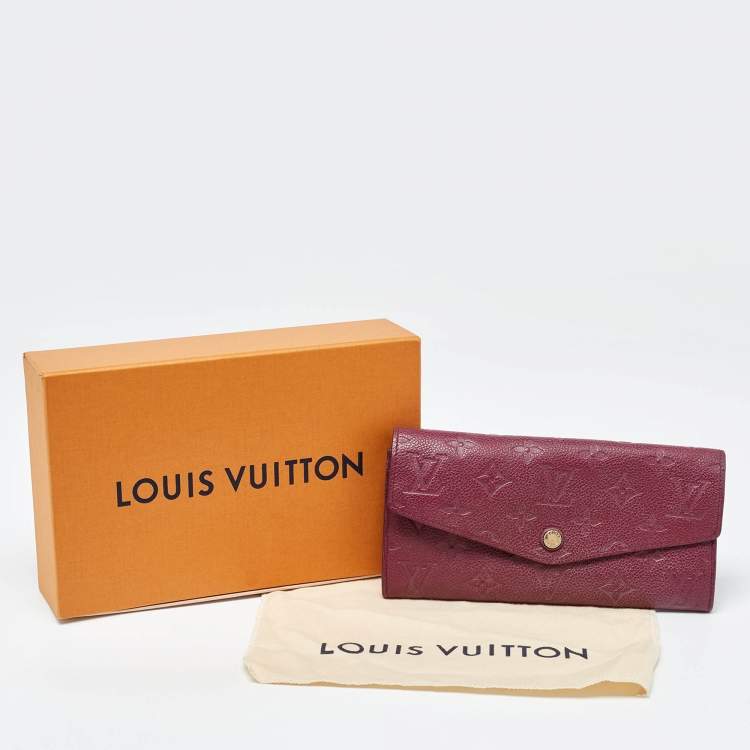 Pre Owned Louis Vuitton Aurore Monogram Empreinte Leather Curieuse Wallet