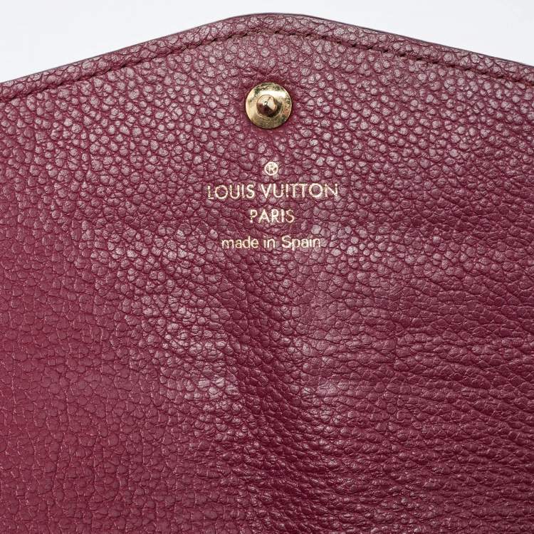 Pre Owned Louis Vuitton Aurore Monogram Empreinte Leather Curieuse Wallet