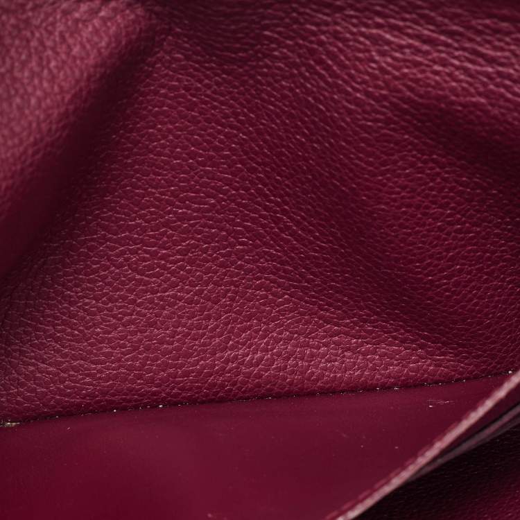 Pre Owned Louis Vuitton Aurore Monogram Empreinte Leather Curieuse Wallet