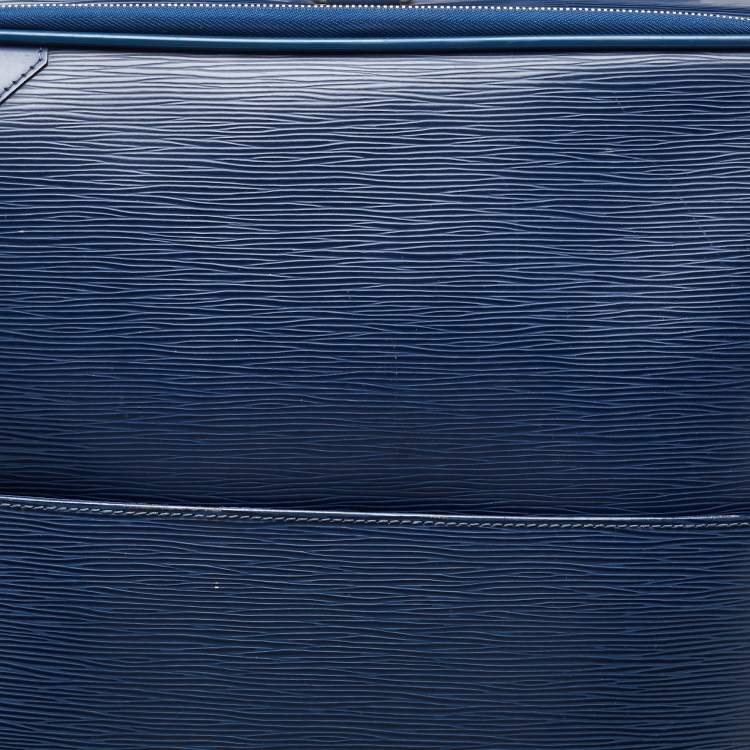 Pre Owned Louis Vuitton Blue Marine Epi Leather Pegase 55 Luggage
