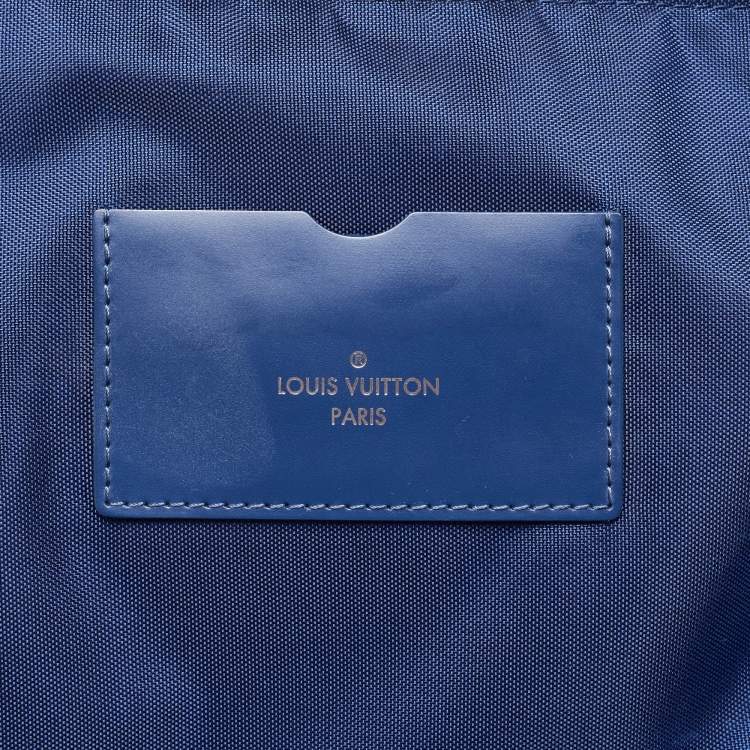 Pre Owned Louis Vuitton Blue Marine Epi Leather Pegase 55 Luggage