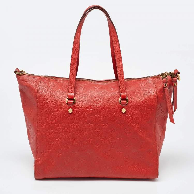 Pre Owned Louis Vuitton Cherry Monogram Empreinte Leather Lumineuse PM Bag