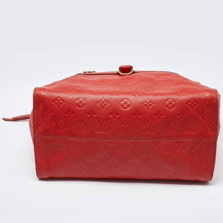 Pre Owned Louis Vuitton Cherry Monogram Empreinte Leather Lumineuse PM Bag