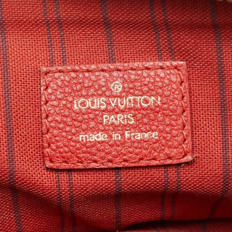 Pre Owned Louis Vuitton Cherry Monogram Empreinte Leather Lumineuse PM Bag