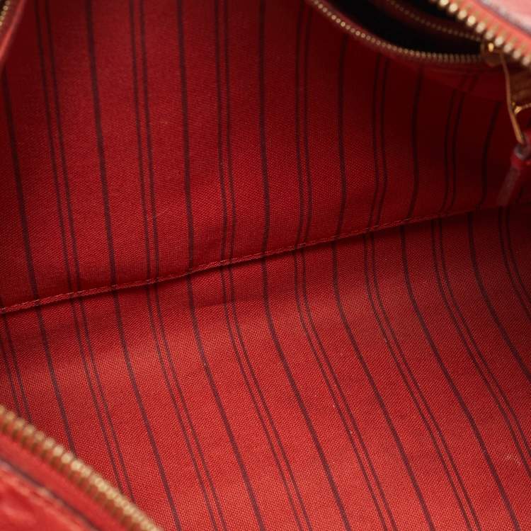 Pre Owned Louis Vuitton Cherry Monogram Empreinte Leather Lumineuse PM Bag