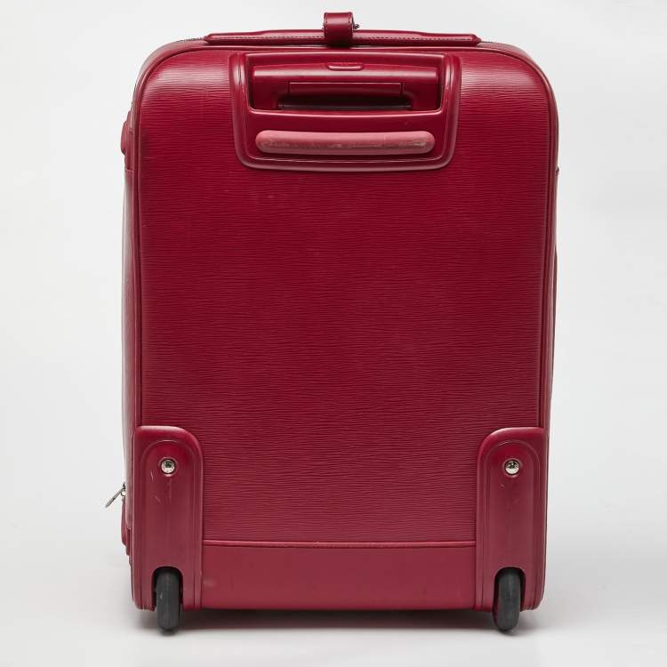 Pre Owned Louis Vuitton Fuchsia Epi Leather Pegase 50 Luggage
