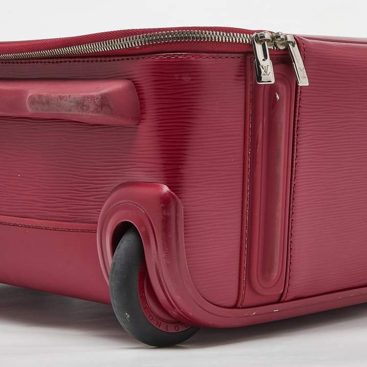 Pre Owned Louis Vuitton Fuchsia Epi Leather Pegase 50 Luggage