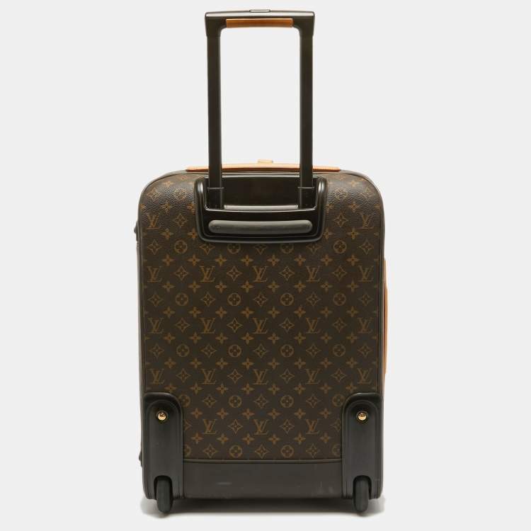 Pre Owned Louis Vuitton Monogram Canvas Business Pegase Legere 55 Luggage