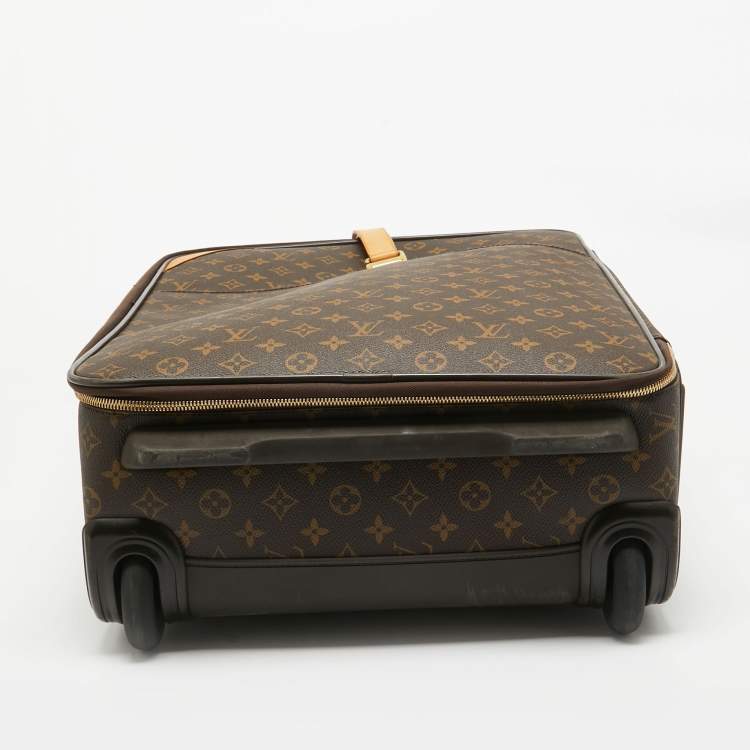 Pre Owned Louis Vuitton Monogram Canvas Business Pegase Legere 55 Luggage