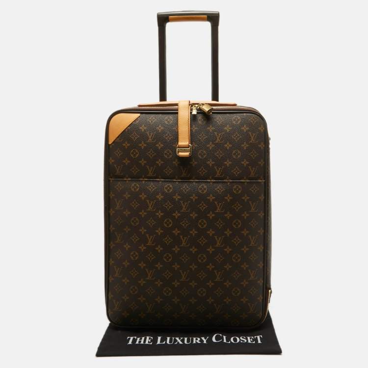 Pre Owned Louis Vuitton Monogram Canvas Business Pegase Legere 55 Luggage