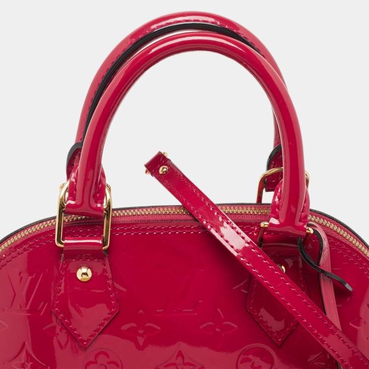 Pre Owned Louis Vuitton Indian Rose Monogram Vernis Alma BB Bag