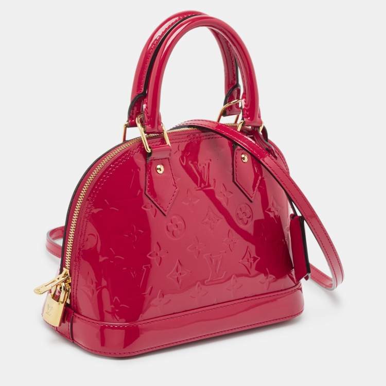 Pre Owned Louis Vuitton Indian Rose Monogram Vernis Alma BB Bag