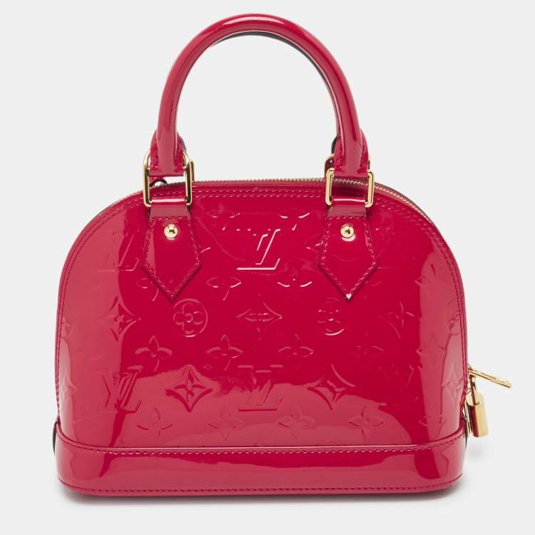 Pre Owned Louis Vuitton Indian Rose Monogram Vernis Alma BB Bag