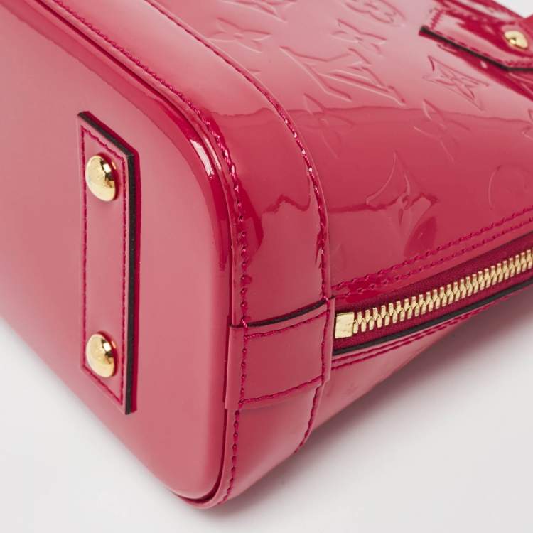 Pre Owned Louis Vuitton Indian Rose Monogram Vernis Alma BB Bag