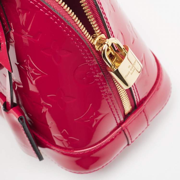 Pre Owned Louis Vuitton Indian Rose Monogram Vernis Alma BB Bag