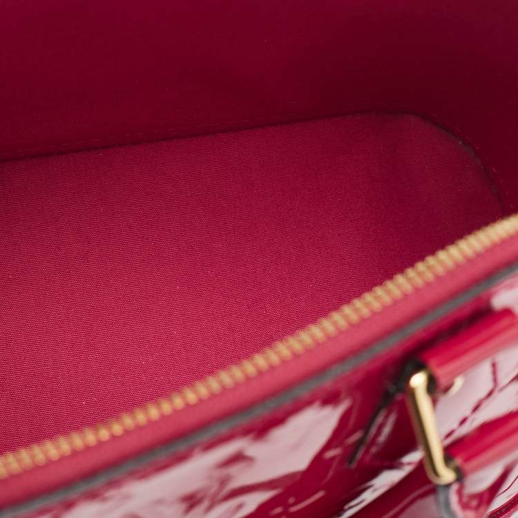 Pre Owned Louis Vuitton Indian Rose Monogram Vernis Alma BB Bag