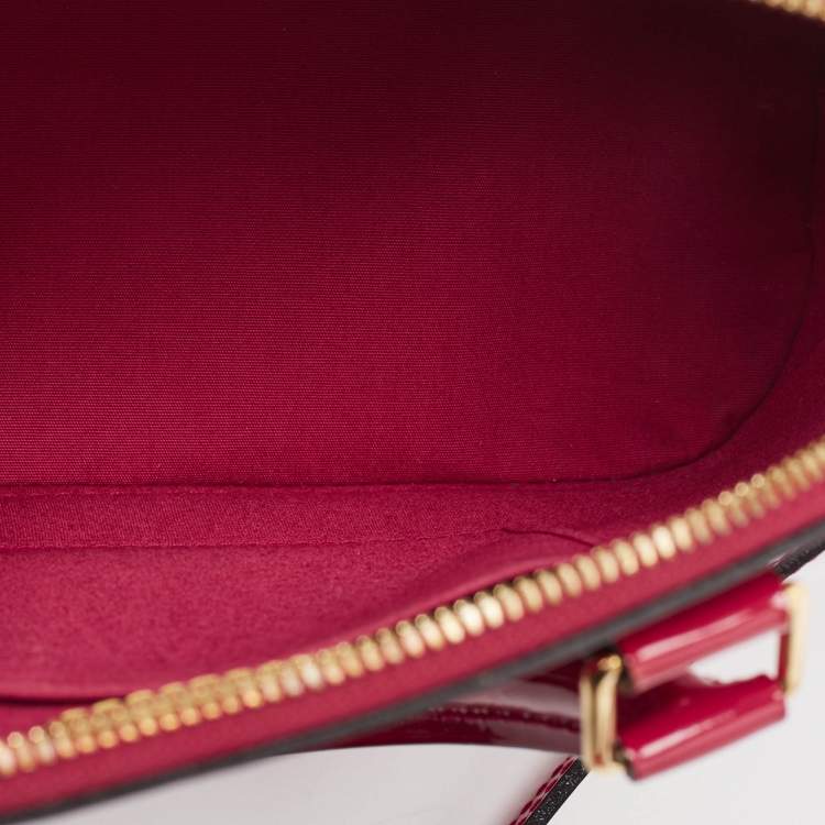 Pre Owned Louis Vuitton Indian Rose Monogram Vernis Alma BB Bag