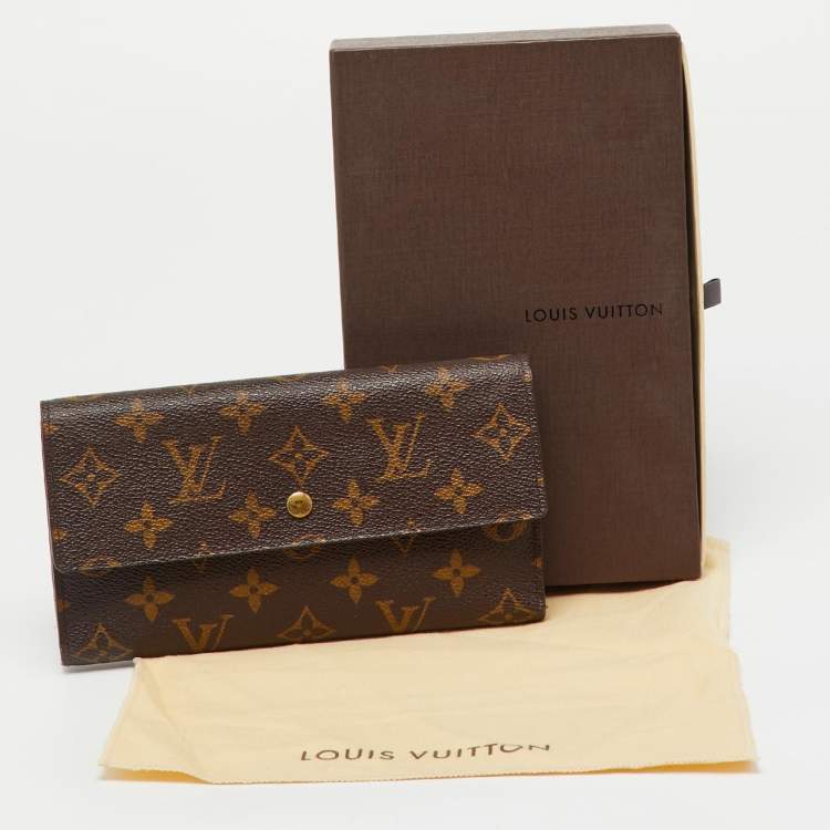 Pre Owned Louis Vuitton Monogram Canvas Porte Tresor Etui Papiers Wallet
