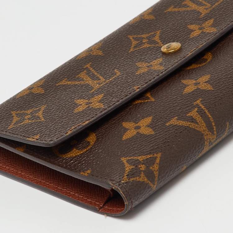 Pre Owned Louis Vuitton Monogram Canvas Porte Tresor Etui Papiers Wallet