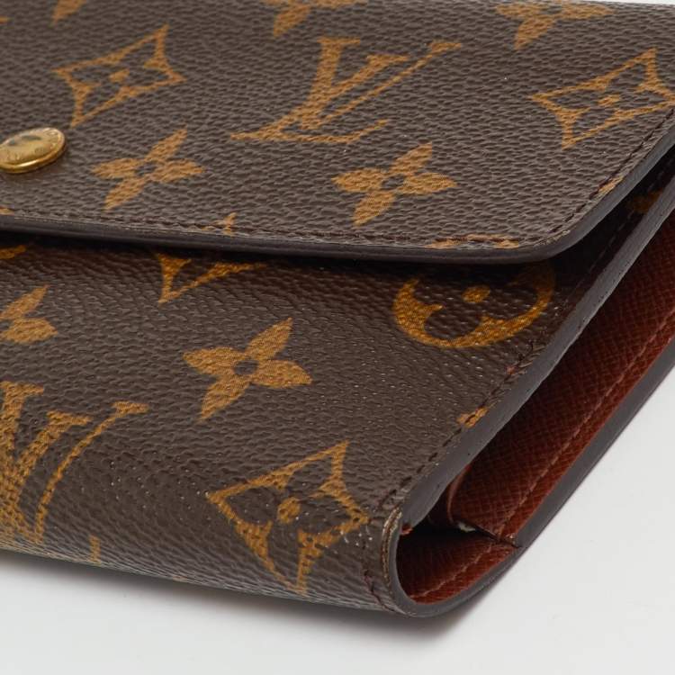 Pre Owned Louis Vuitton Monogram Canvas Porte Tresor Etui Papiers Wallet