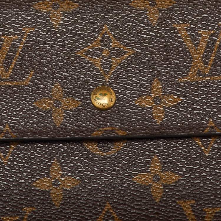 Pre Owned Louis Vuitton Monogram Canvas Porte Tresor Etui Papiers Wallet