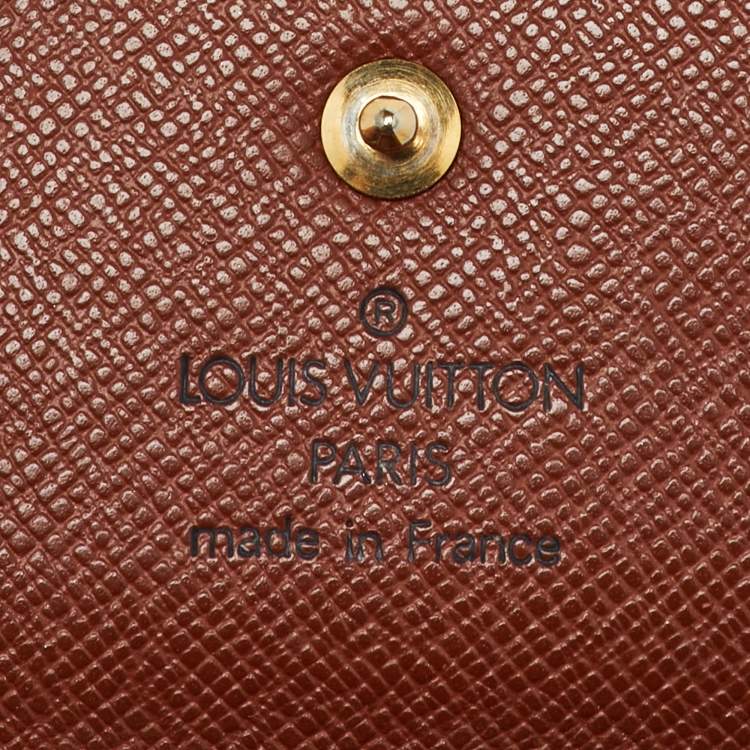 Pre Owned Louis Vuitton Monogram Canvas Porte Tresor Etui Papiers Wallet