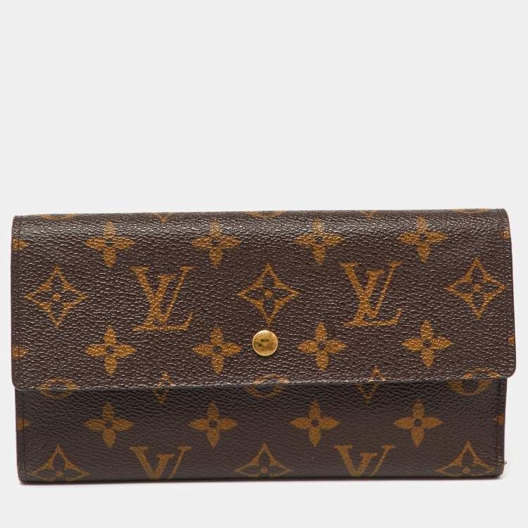 Pre Owned Louis Vuitton Monogram Canvas Porte Tresor Etui Papiers Wallet