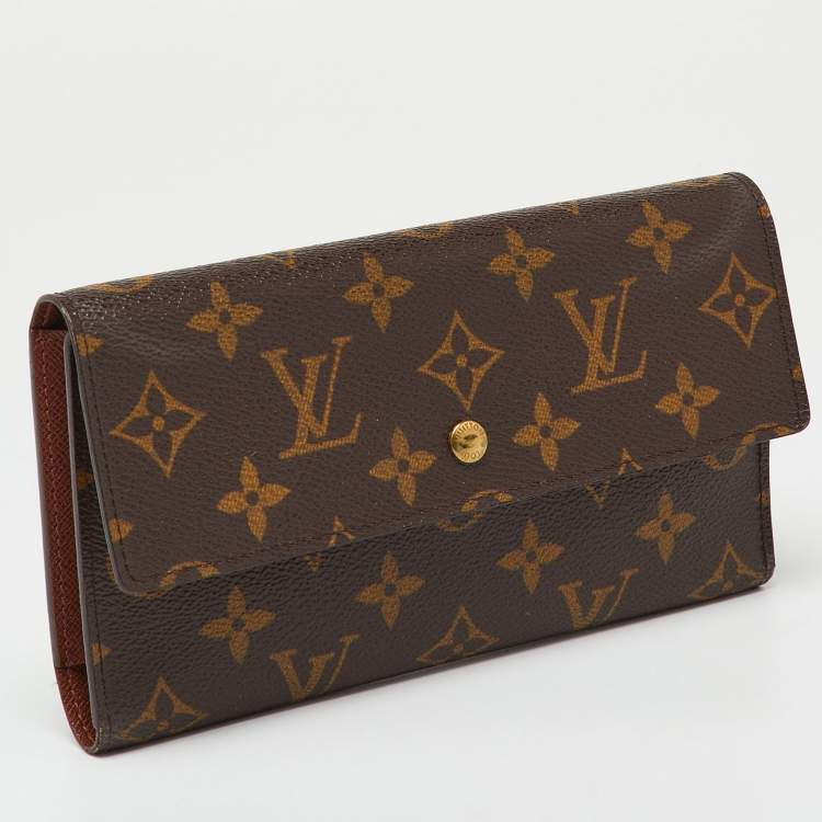 Pre Owned Louis Vuitton Monogram Canvas Porte Tresor Etui Papiers Wallet