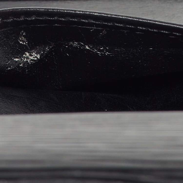 Pre Owned Louis Vuitton Black Epi Leather  Porte Tresor Wallet