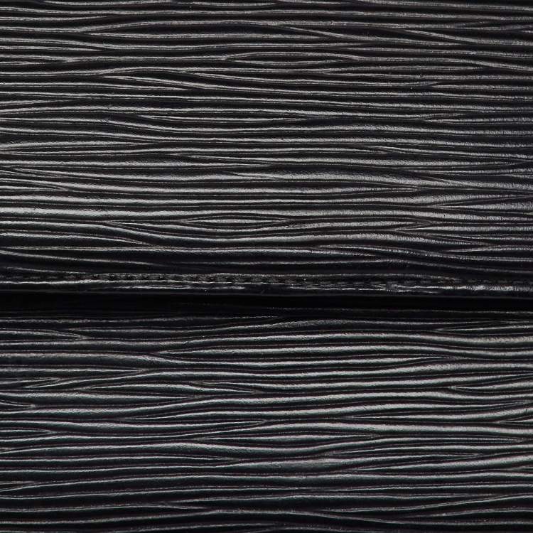 Pre Owned Louis Vuitton Black Epi Leather  Porte Tresor Wallet