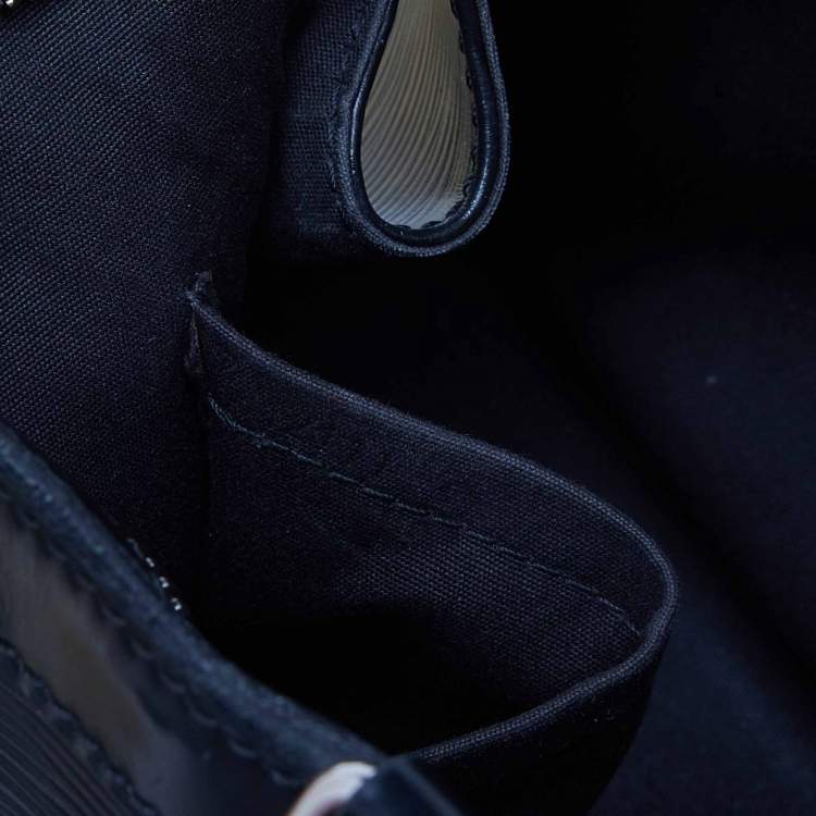Pre Owned Louis Vuitton Black Electric Epi Leather Brea MM Bag