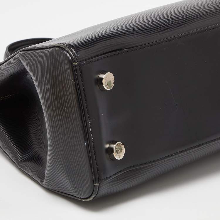 Pre Owned Louis Vuitton Black Electric Epi Leather Brea MM Bag