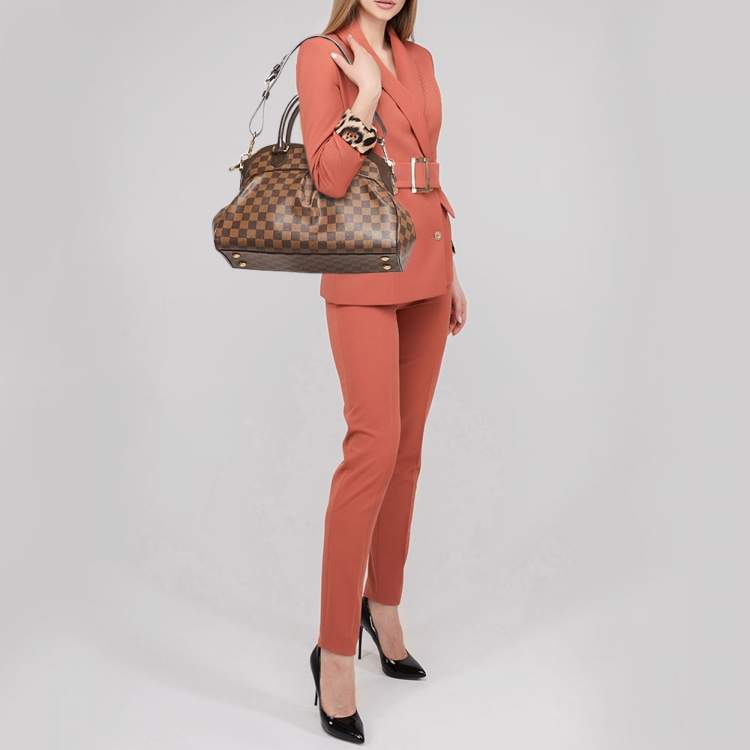 Pre Owned Louis Vuitton Damier Ebene Canvas Trevi PM Bag