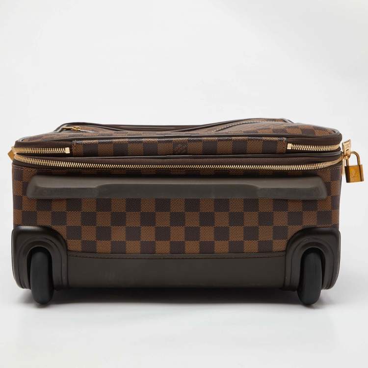 Pre Owned Louis Vuitton Damier Ebene Canvas Business Pegase Legere 55 Luggage 
