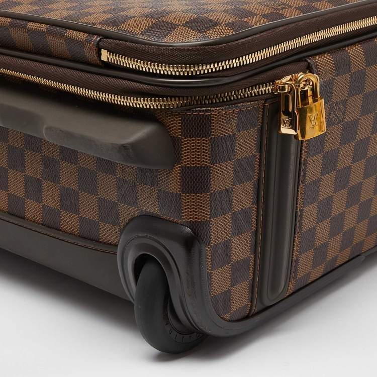 Pre Owned Louis Vuitton Damier Ebene Canvas Business Pegase Legere 55 Luggage 