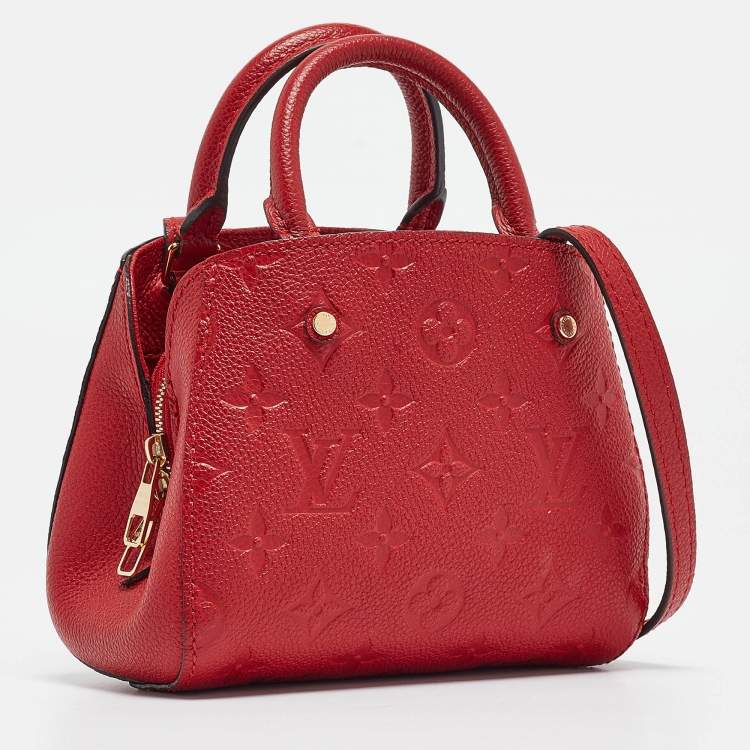 Pre Owned Louis Vuitton Cherry Empreinte Montaigne Nano Bag
