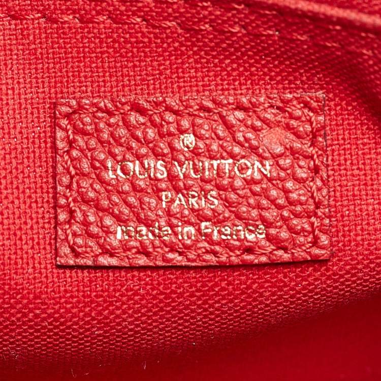 Pre Owned Louis Vuitton Cherry Empreinte Montaigne Nano Bag