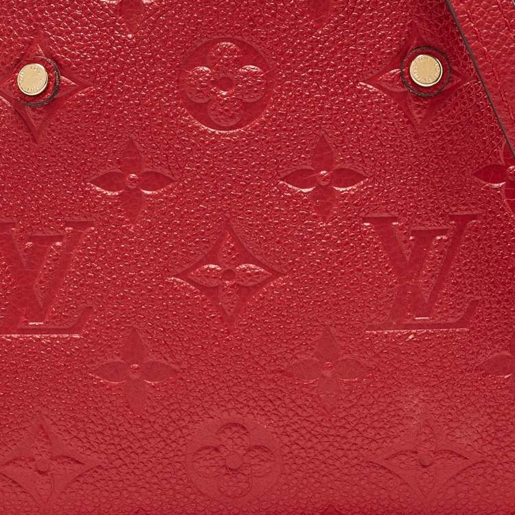 Pre Owned Louis Vuitton Cherry Empreinte Montaigne Nano Bag
