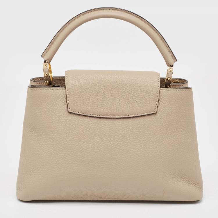 Pre Owned Louis Vuitton Galet Taurillon Leather Capucines PM Bag