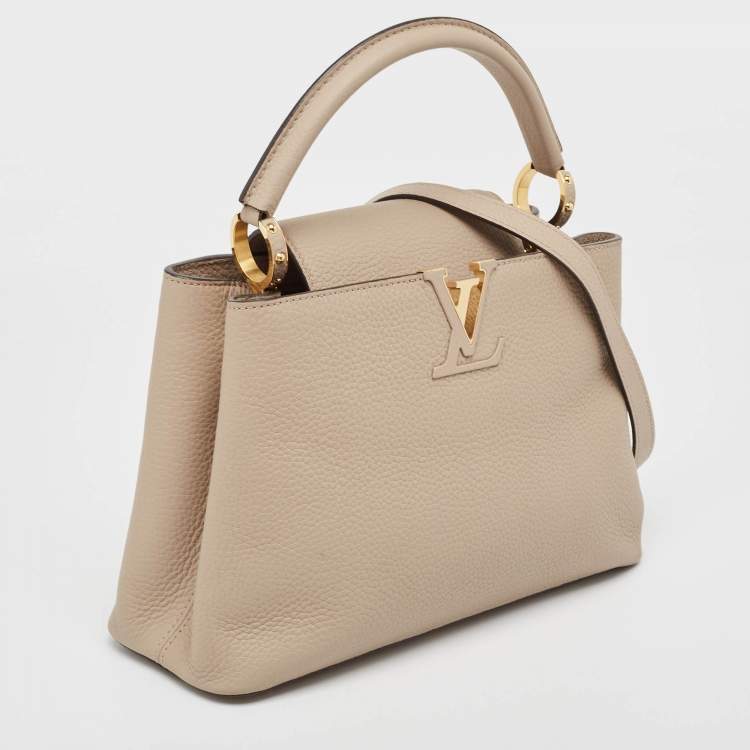 Pre Owned Louis Vuitton Galet Taurillon Leather Capucines PM Bag
