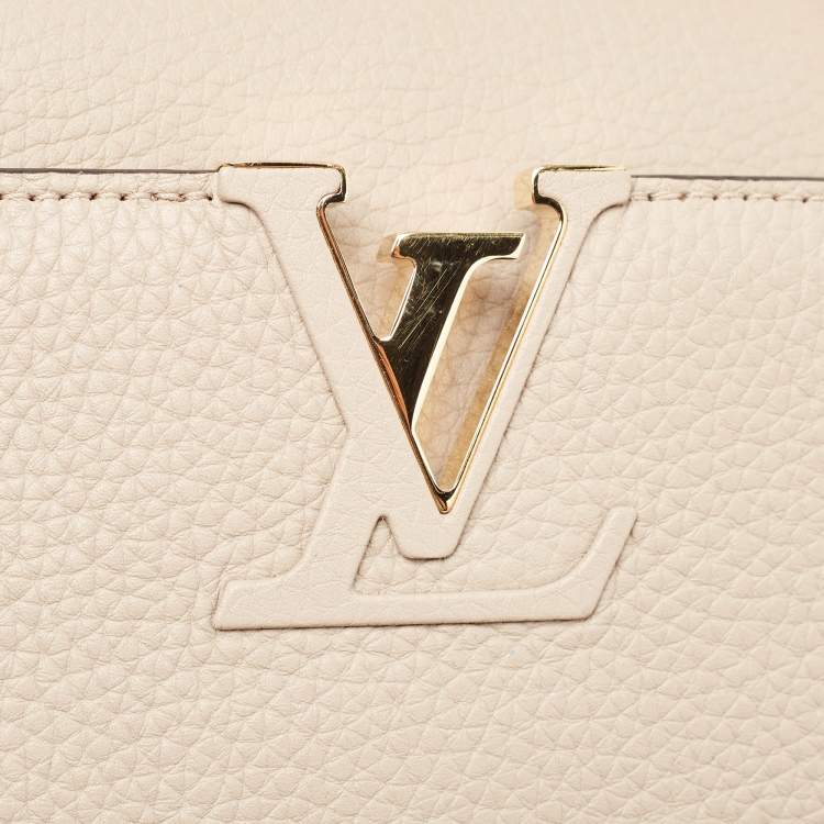 Pre Owned Louis Vuitton Galet Taurillon Leather Capucines PM Bag