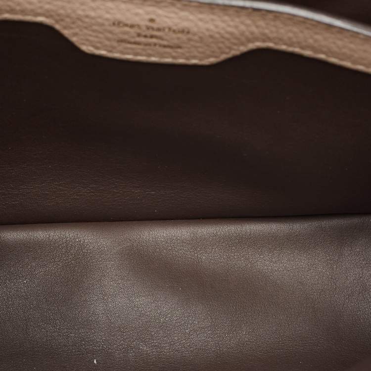 Pre Owned Louis Vuitton Galet Taurillon Leather Capucines PM Bag