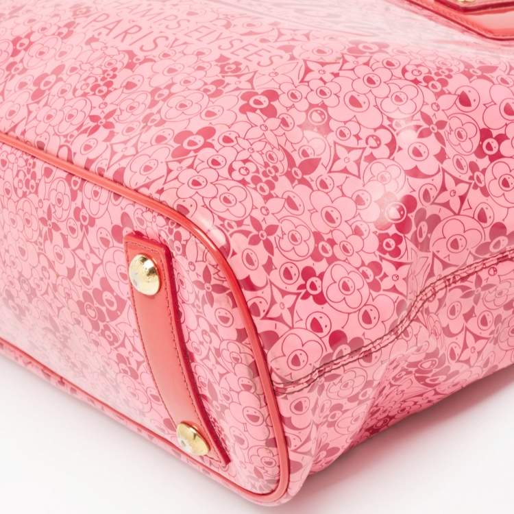 Pre Owned Louis Vuitton x Takashi Murakami Coated Fabric Cosmic Blossom Tote
