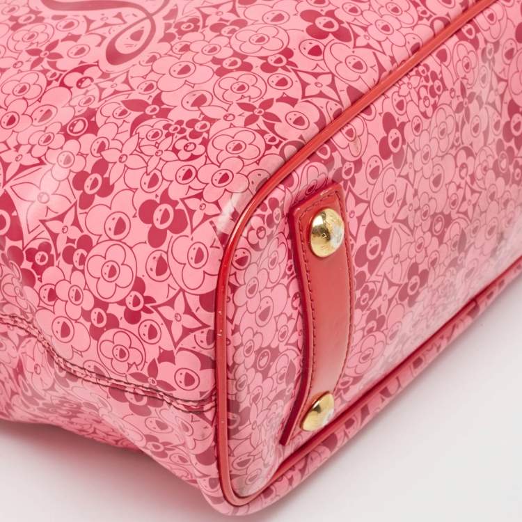 Pre Owned Louis Vuitton x Takashi Murakami Coated Fabric Cosmic Blossom Tote