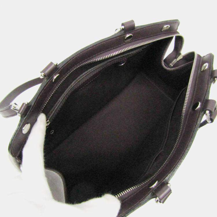 Pre Owned Louis Vuitton Brown Leather Medium Brea Satchel Bag